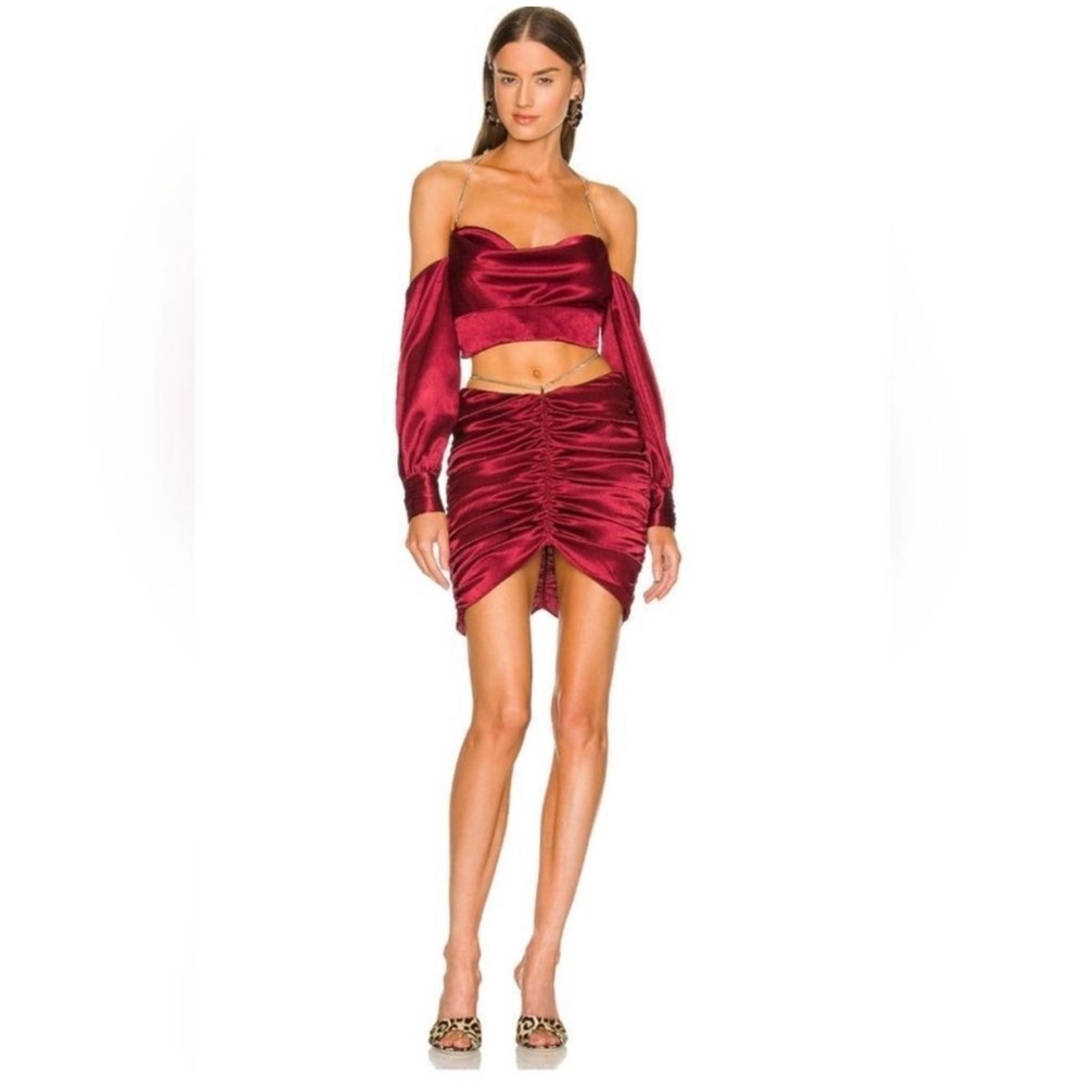 Michael Costello X Revolve Set of Crop Top & Skirt